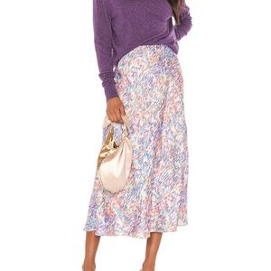 Rebecca minkoff Davis Skirt multi-colored rainbow maxi skirt size 4